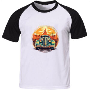 Camiseta Raglan Vintage Carro Classico 01