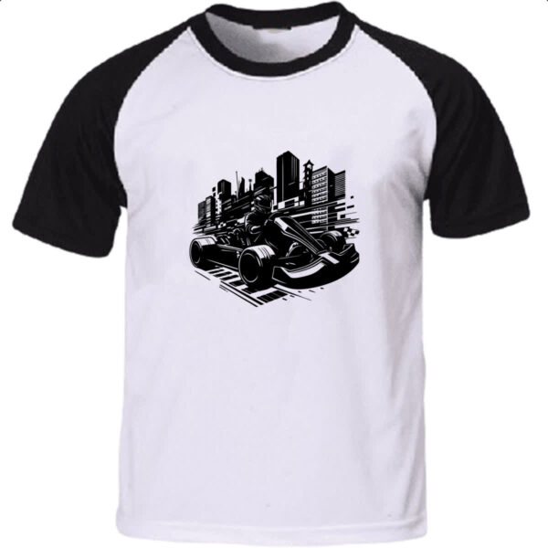 Camiseta Raglan Carrinho Kart Urbano