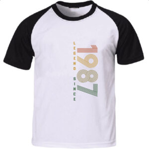 Camiseta Raglan Legend Since 1987