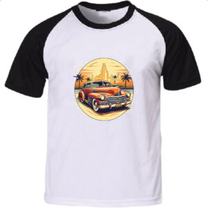 Camiseta Raglan Vintage Carro Classico 03