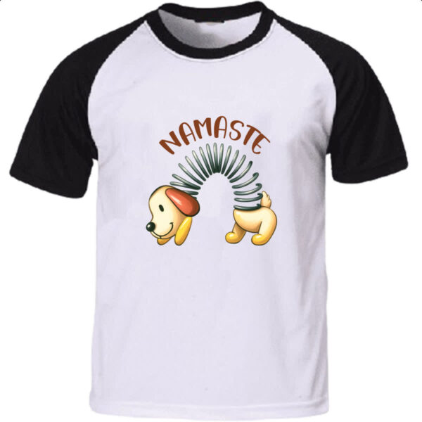 Camiseta Raglan Cachorro Mola Namaste