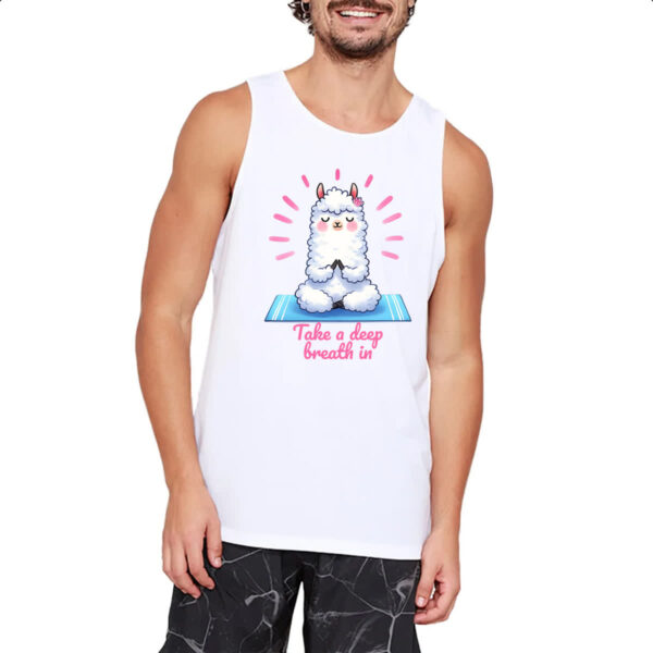Camiseta Regata Lhama Take a deep breath - Imagem 2