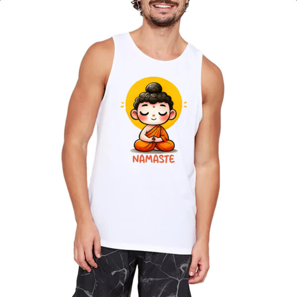Camiseta Regata Namaste Cute Monge - Imagem 2