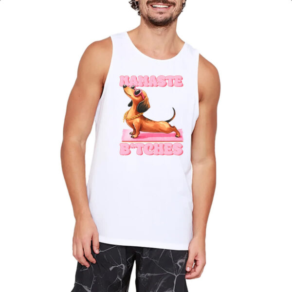 Camiseta Regata Namaste Dachshund - Imagem 2