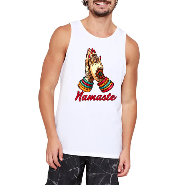 Camiseta Regata Namaste Girl Hands - Imagem 2