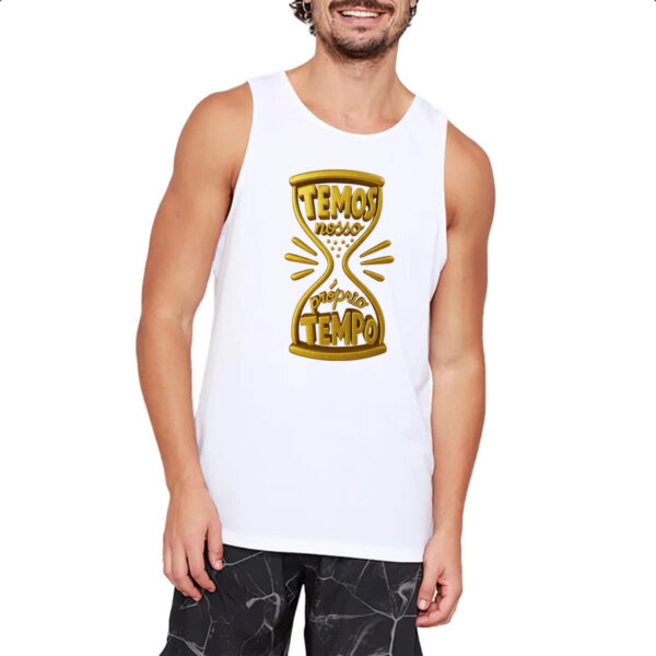 Camiseta Regata Temos nosso proprio tempo 3D - Imagem 2