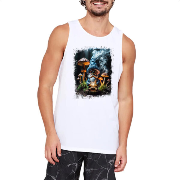 Camiseta Regata Floresta Gnomo Cogumelo - Imagem 2