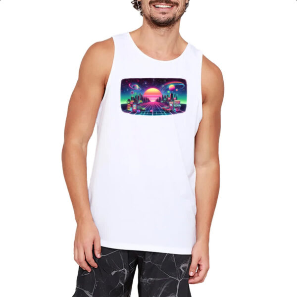 Camiseta Regata Nostalgia anos 80 neon - Imagem 2