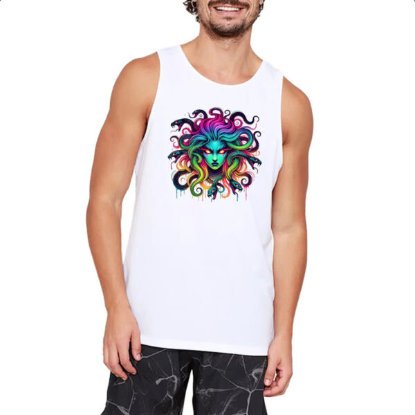 Camiseta Regata Medusa Neon Art - Imagem 2