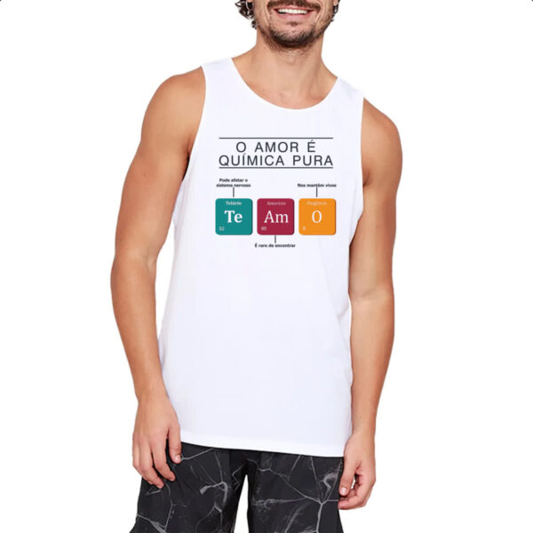 Camiseta Regata Amor quimica pura - Imagem 2