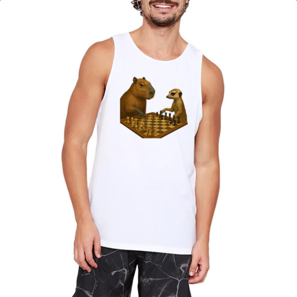 Camiseta Regata Xadrez Capivara vs Suricato - Imagem 2