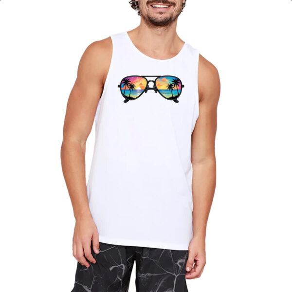 Camiseta Regata Oculos reflexo sunset - Imagem 2