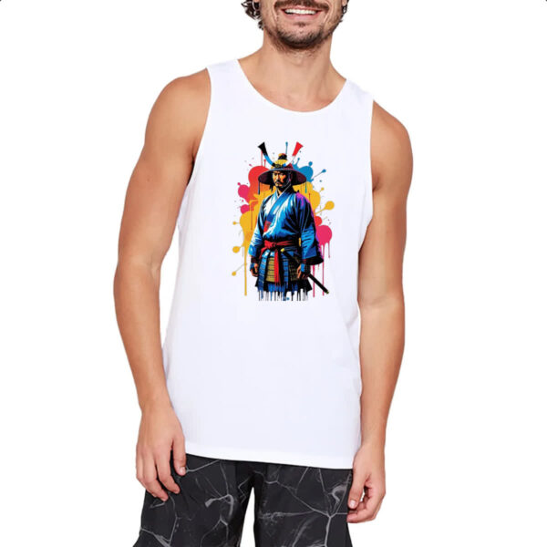 Camiseta Regata Samurai color style art - Imagem 2