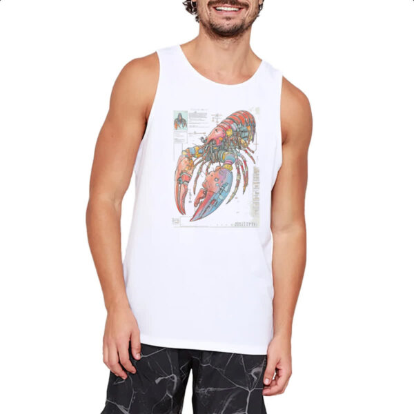 Camiseta Regata Lagosta Mecanica Interna Cyberpunk - Imagem 2