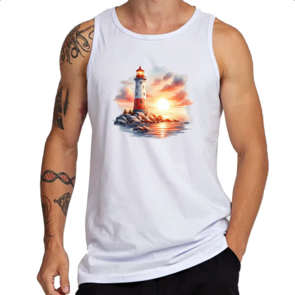 Camiseta Regata Farol travel art - Imagem 3