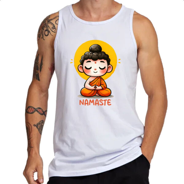 Camiseta Regata Namaste Cute Monge - Imagem 3