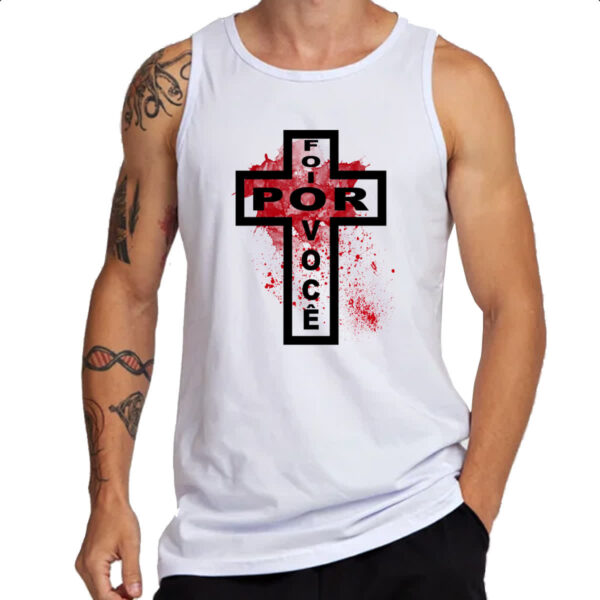 Camiseta Regata Gospel foi por voce - Imagem 3