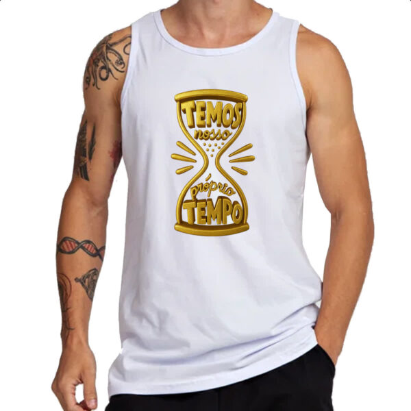 Camiseta Regata Temos nosso proprio tempo 3D - Imagem 3