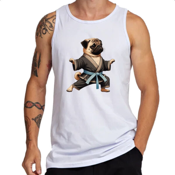 Camiseta Regata Pug Karate - Imagem 3