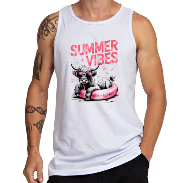 Camiseta Regata Vaquinha Summer Vibes - Imagem 3