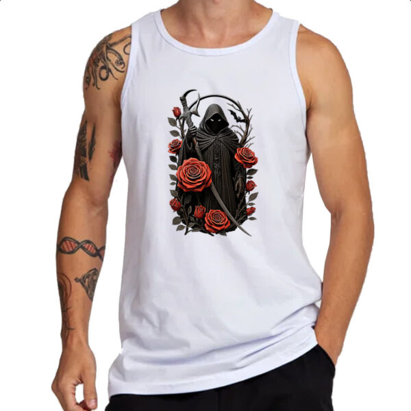 Camiseta Regata Morte entre rosas - Imagem 3