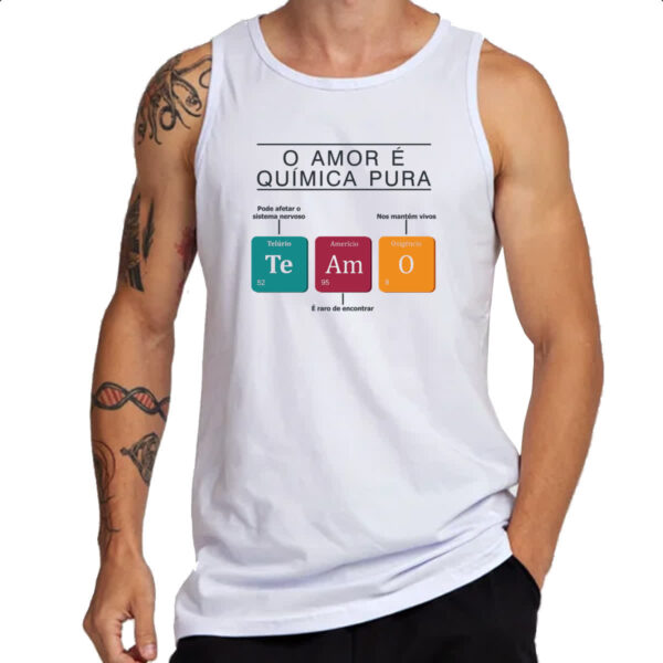 Camiseta Regata Amor quimica pura - Imagem 3