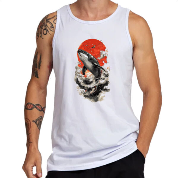 Camiseta Regata Baleia sunset japan - Imagem 3