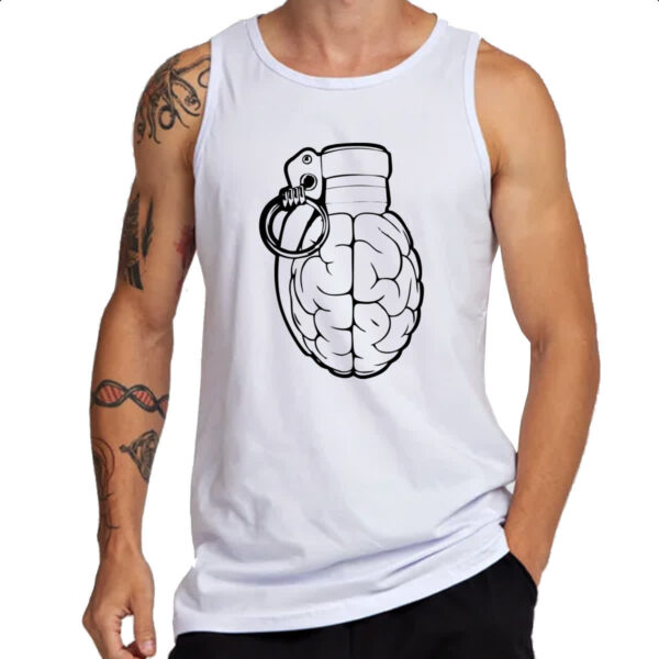 Camiseta Regata Cerebro granada PB - Imagem 3
