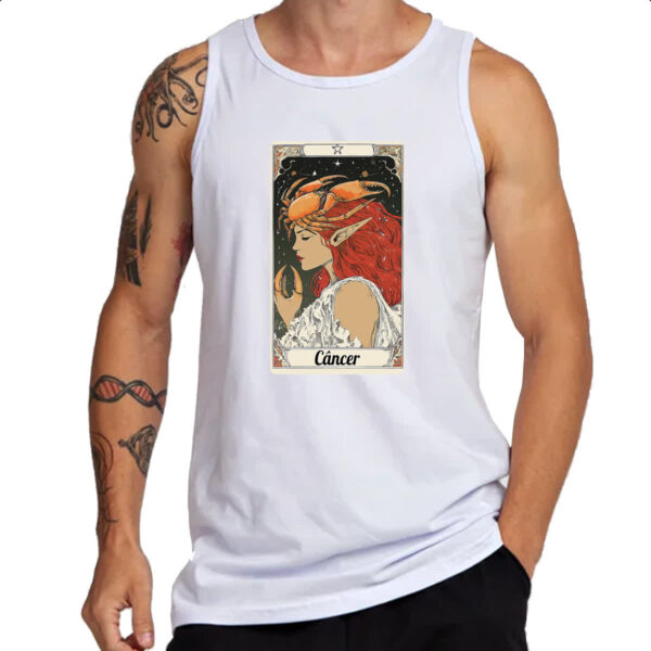 Camiseta Regata Carta Taro Signo Cancer - Imagem 3