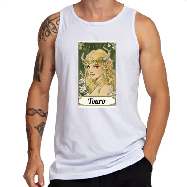 Camiseta Regata Carta Taro Signo Touro - Imagem 3