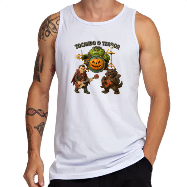 Camiseta Regata Tocando o terror - Imagem 3