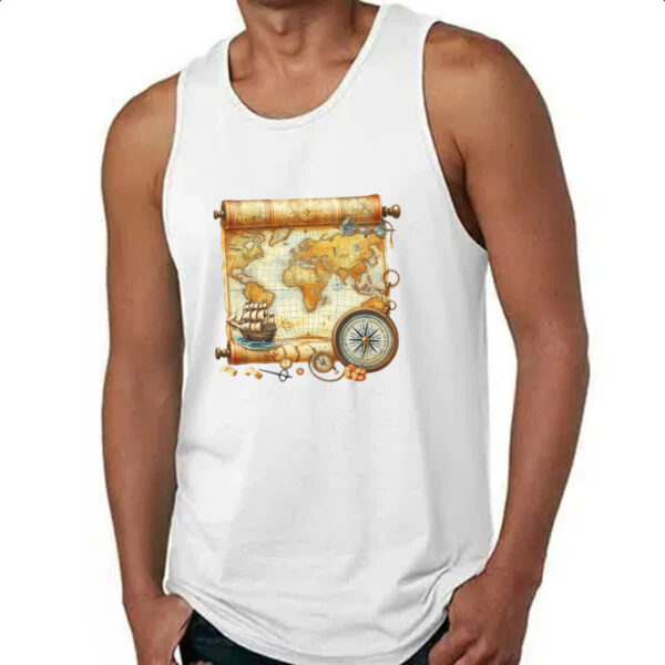Camiseta Regata Mapa travel art - Imagem 4