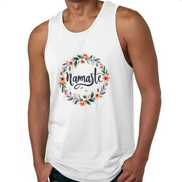 Camiseta Regata Namaste Coroa de Flores - Imagem 4