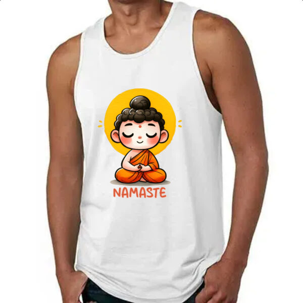Camiseta Regata Namaste Cute Monge - Imagem 4