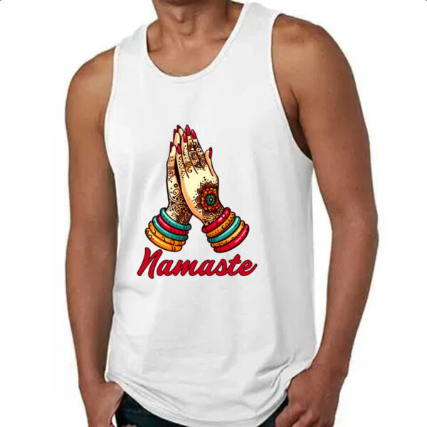 Camiseta Regata Namaste Girl Hands - Imagem 4