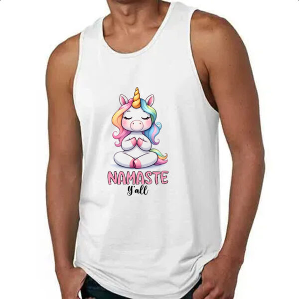 Camiseta Regata Namaste Unicornio - Imagem 4