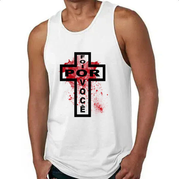 Camiseta Regata Gospel foi por voce - Imagem 4