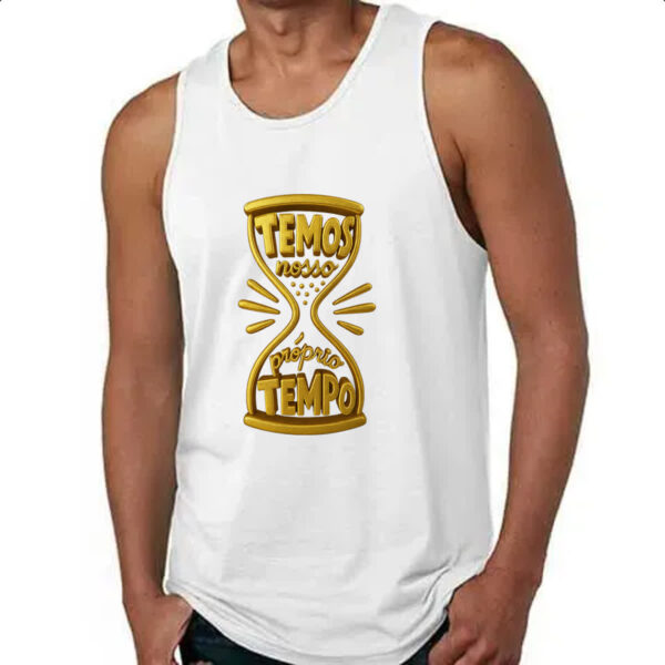 Camiseta Regata Temos nosso proprio tempo 3D - Imagem 4