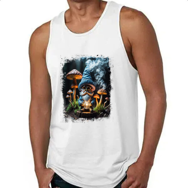 Camiseta Regata Floresta Gnomo Cogumelo - Imagem 4