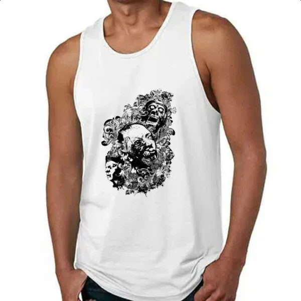 Camiseta Regata Zumbis psicodelico arte - Imagem 4