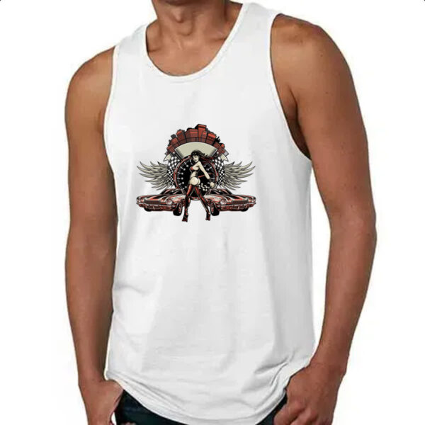 Camiseta Regata Muscle Car Racing - Imagem 4