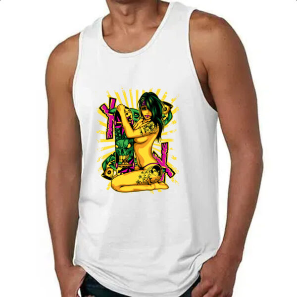 Camiseta Regata Gangster Girl Skate - Imagem 4