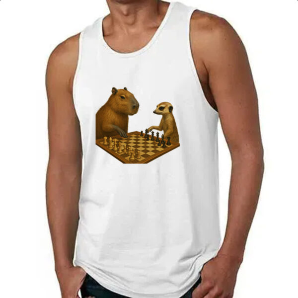 Camiseta Regata Xadrez Capivara vs Suricato - Imagem 4