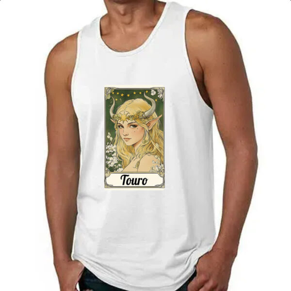 Camiseta Regata Carta Taro Signo Touro - Imagem 4