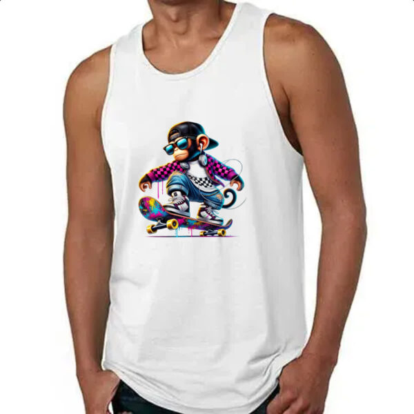 Camiseta Regata Chinpanze hip hop neon - Imagem 4
