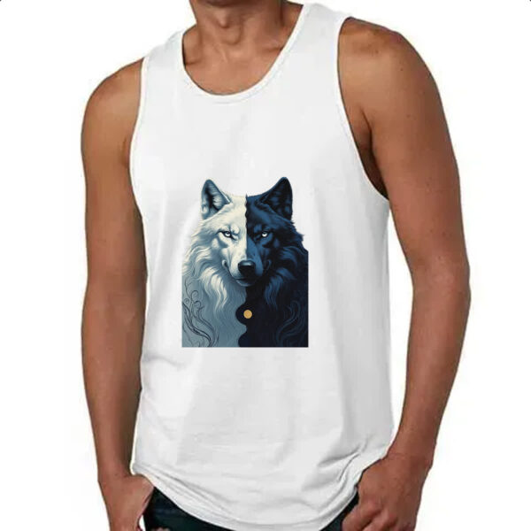 Camiseta Regata Lobo Yin-yang - Imagem 4