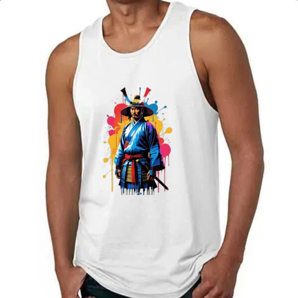 Camiseta Regata Samurai color style art - Imagem 4