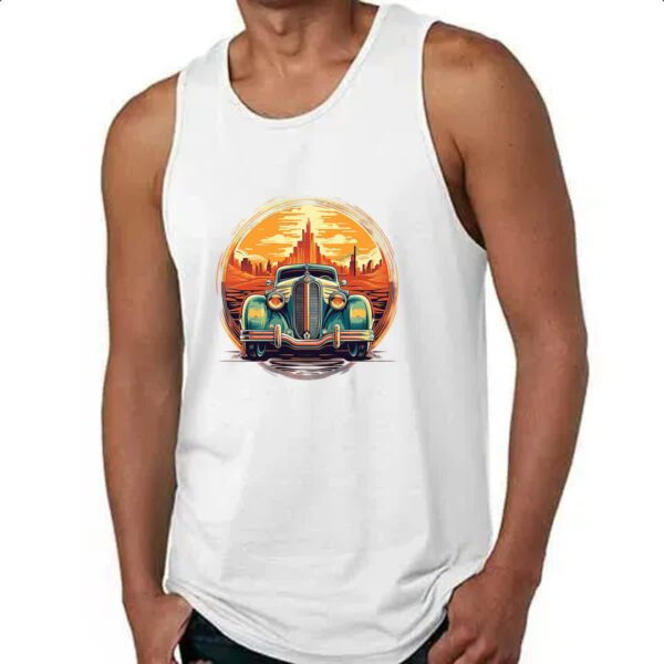 Camiseta Regata Vintage Carro Classico 01 - Imagem 4