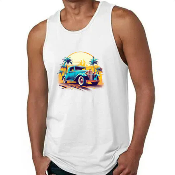 Camiseta Regata Vintage Carro Classico 02 - Imagem 4