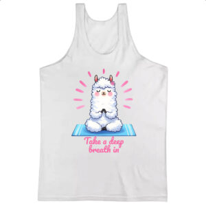 Camiseta Regata Lhama Take a deep breath